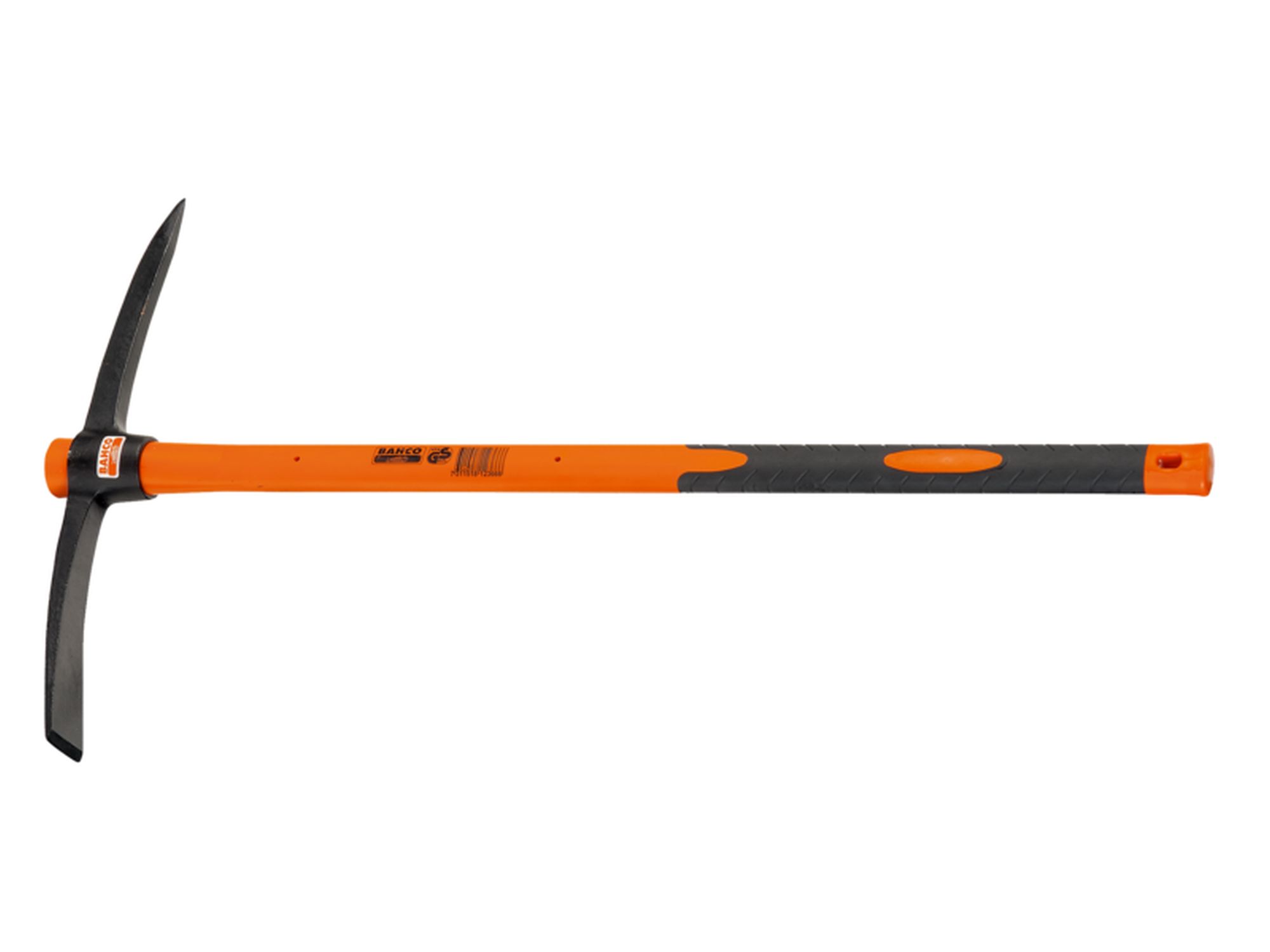 Pico de hacha con mango de fibra de vidrio para trabajos de construcción de 900 mm y 3 kg