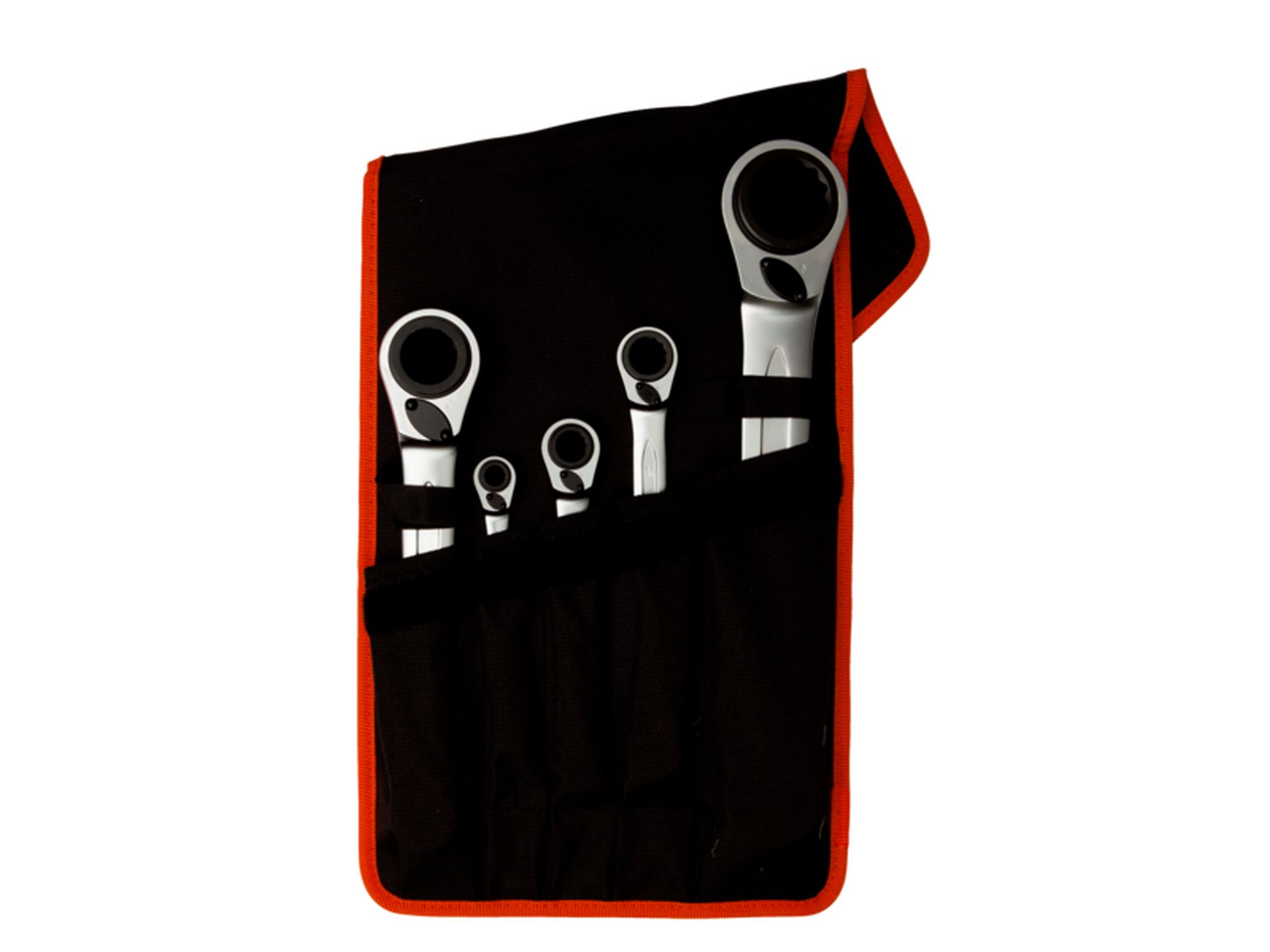 Juego de llaves dobles de estrella planas a carraca 4 en 1 (5 piezas/estuche)