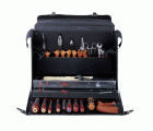 Composición de herramientas para electricistas en una bolsa de cuero: 28 piezas