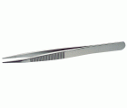 Pinzas de alta precisión, anti-magnéticas y de acero inoxidable con puntas dentadas, 120 mm