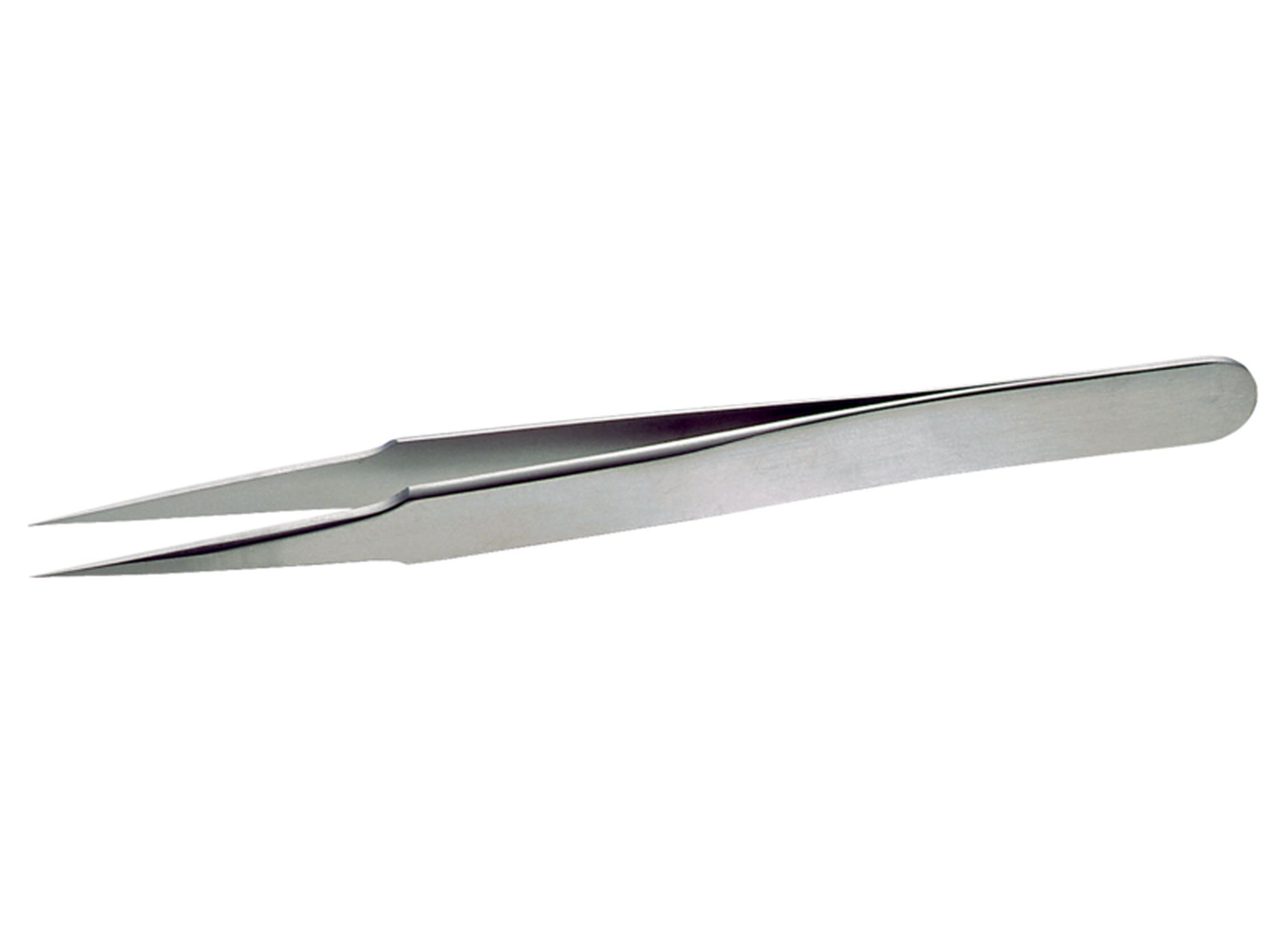 Pinzas industriales de alta precisión, anti-magnéticas y de acero inoxidable con puntas finas y cónicas, 120 mm