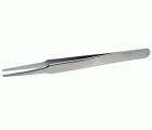 Pinzas industriales de alta precisión, anti-magnéticas y de acero inoxidable con puntas planas y redondas, 120 mm