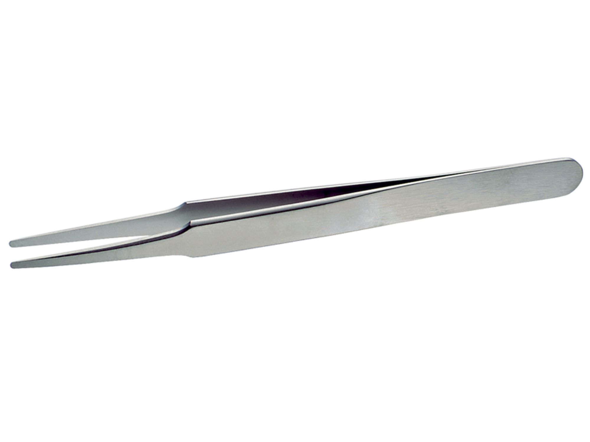 Pinzas industriales de alta precisión, anti-magnéticas y de acero inoxidable con puntas planas y redondas, 120 mm