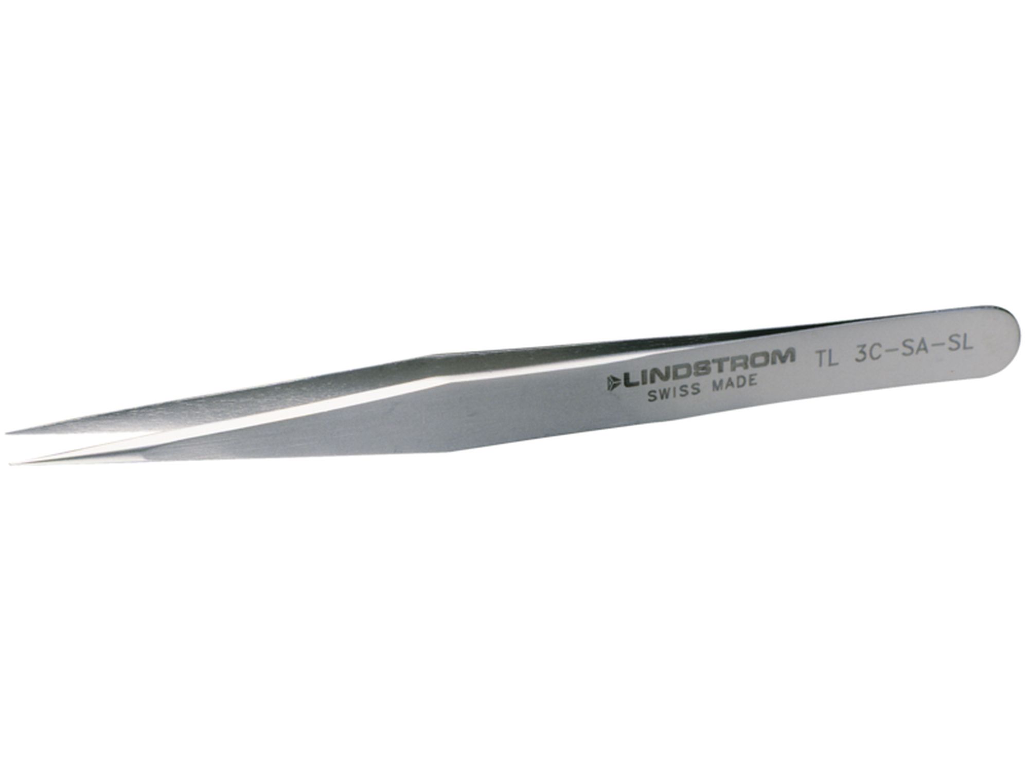 Pinzas industriales de alta precisión, anti-magnéticas y de acero inoxidable con puntas muy puntiagudas, 110 mm