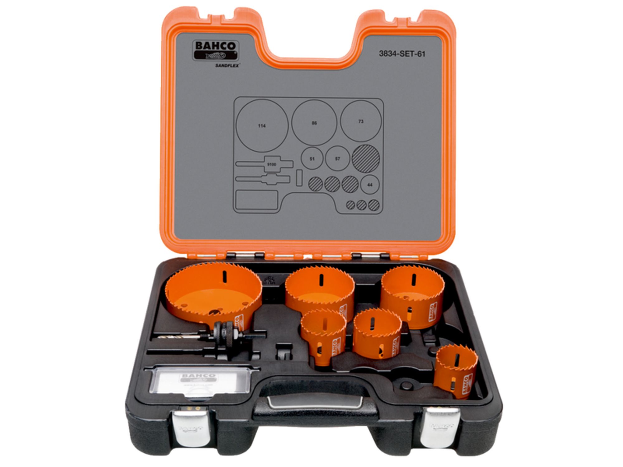 Juego de coronas de sierra bi-metal Sandflex® de 51-114 mm (7 piezas)