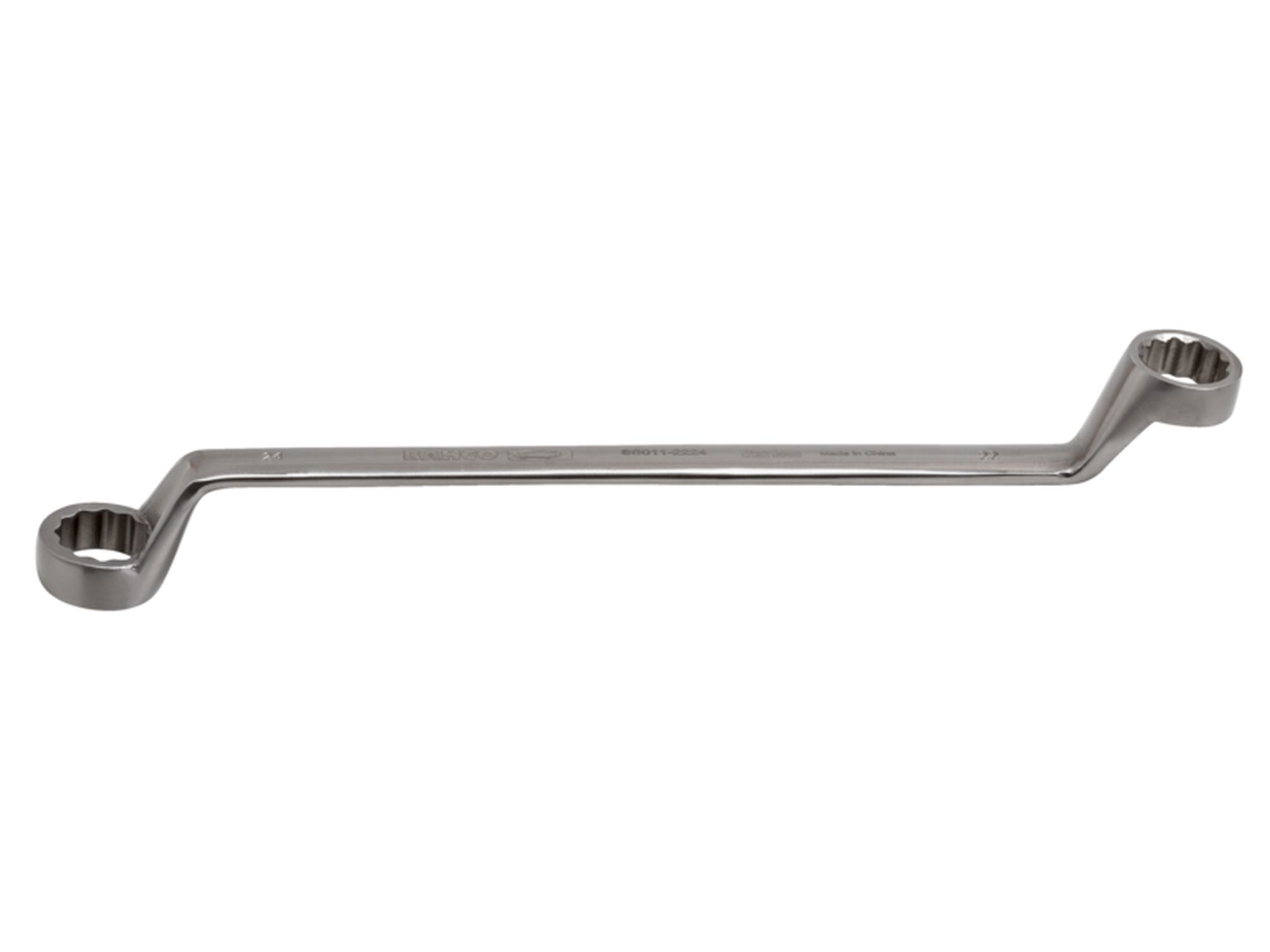 Llave acodada de dos bocas de acero inoxidable de 10 mm x 12 mm, 215 mm