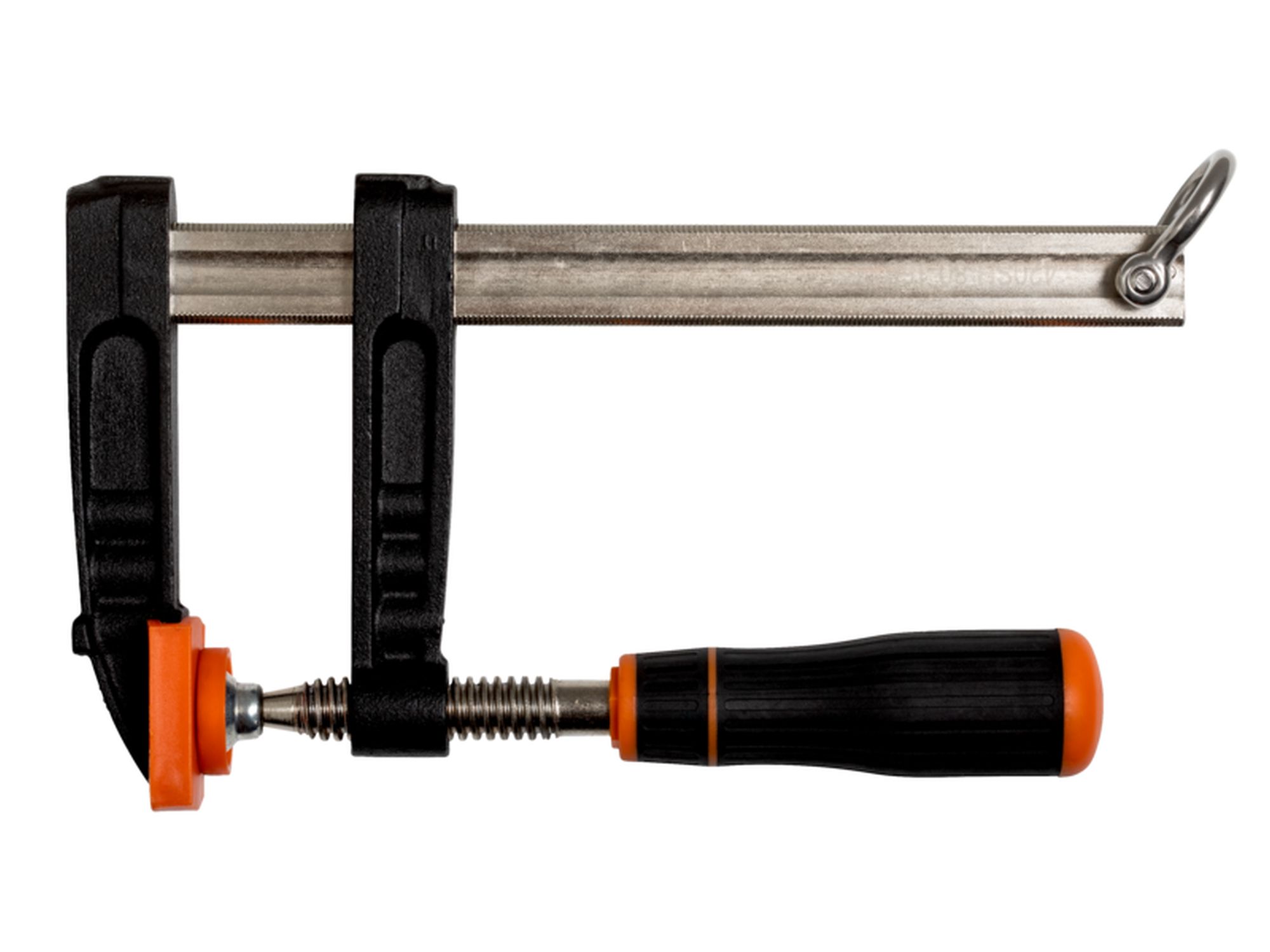 Mordaza en F con argolla de seguridad de 160 mm