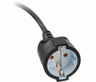 Alargador eléctrico IP20 H05VV-F 3G1,5 con clavija plana para uso en interiores