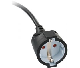 Alargador eléctrico IP20 H05VV-F 3G1,5 con clavija plana para uso en interiores