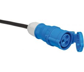 Alargador eléctrico IP44 H07RN-F 3G con clavijas y conectores CEE 230V/16A para uso industrial, marítimo y camping