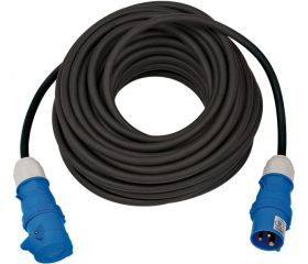 Alargador eléctrico IP44 H07RN-F 3G con clavijas y conectores CEE 230V/16A para uso industrial, marítimo y camping