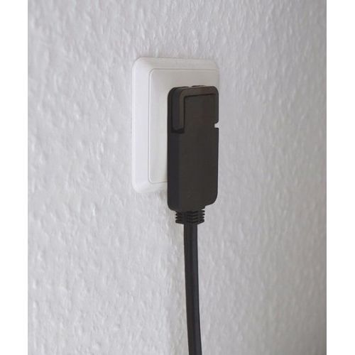 Alargador eléctrico IP20 H05VV-F 3G1,5 con clavija plana para uso en interiores