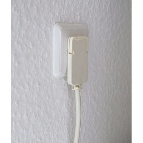 Alargador eléctrico IP20 H05VV-F 3G1,5 con clavija plana para uso en interiores