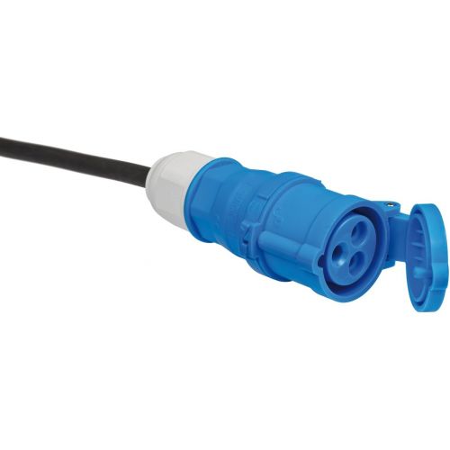 Alargador eléctrico IP44 H07RN-F 3G con clavijas y conectores CEE 230V/16A para uso industrial, marítimo y camping