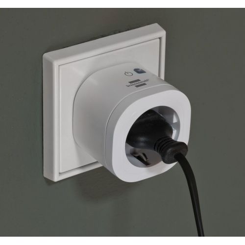 Enchufe inteligente brennenstuhl® Connect WiFi WA 3000 XS01 blanco IP20