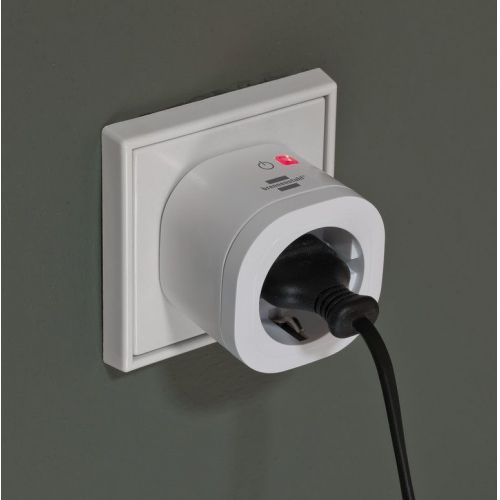 Enchufe inteligente brennenstuhl® Connect WiFi WA 3000 XS01 blanco IP20