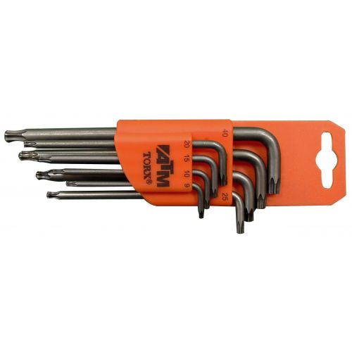 Juego de 8 llaves acodadas largas Torx + Torx...