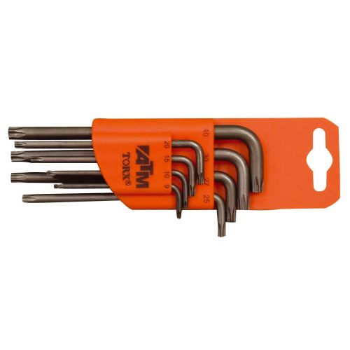 Juego de 8 llaves Torx acodadas largas