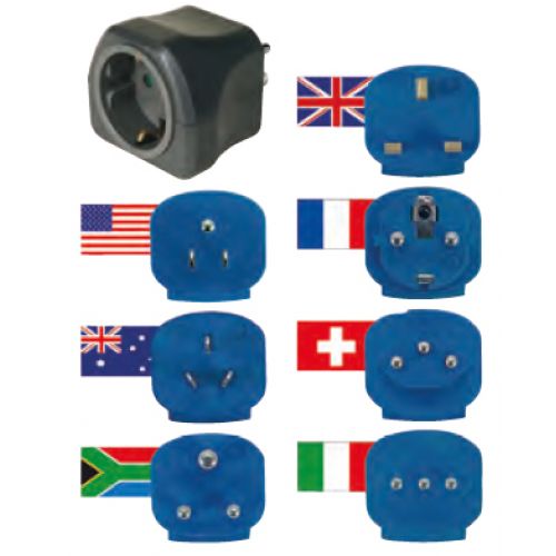 Adaptador enchufe de viaje universal