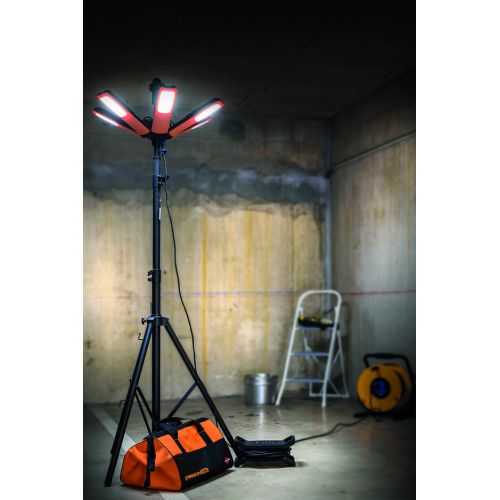 Foco de trabajo LED R23050 de 360° con 6 focos orientables individualmente, IP65 - Professional LINE