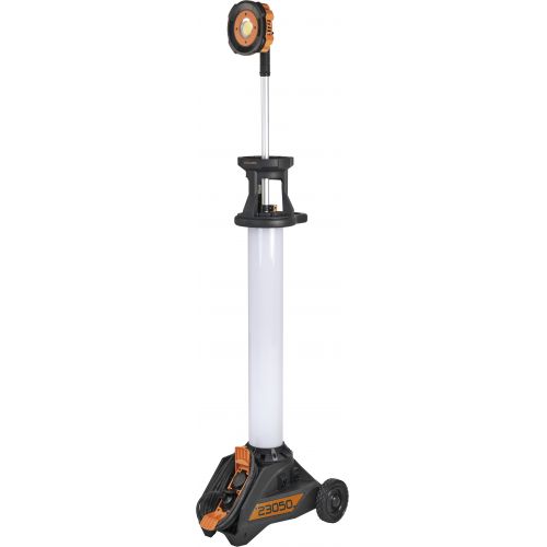 Foco de trabajo LED TU 23050 M con telescopio extensible para obra o industria, IP54 - Professional LINE