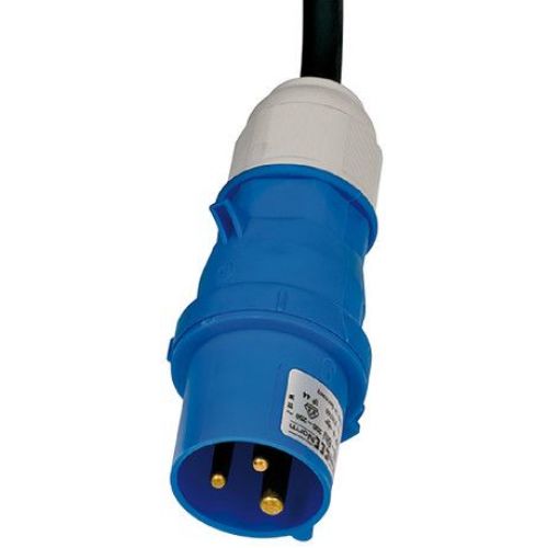 Alargador eléctrico IP44 H07RN-F 3G con clavijas y conectores CEE 230V/16A para uso industrial, marítimo y camping