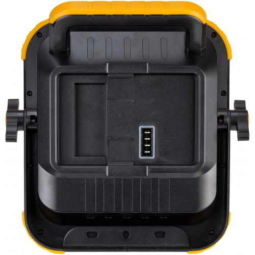 Foco LED portátil BLUMO con batería recargable y altavoces Bluetooth