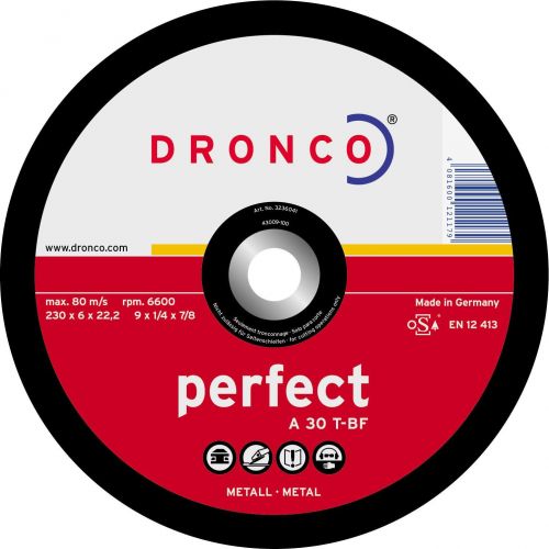 Disco de desbaste A 30 T Perfect-metal 230 x 6 mm