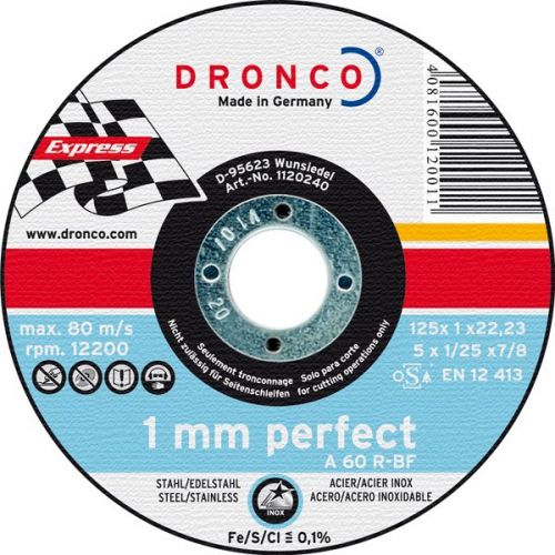 Disco de corte metal A 60 R Perfect Express 125 x 1,2 mm