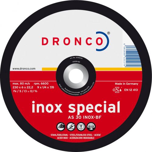 Disco de desbaste AS 30 INOX Special-metal 125 x 6 mm