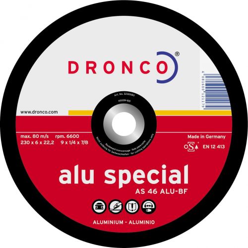 Disco de desbaste AS 46 ALU Special-metal 180 x 6 mm