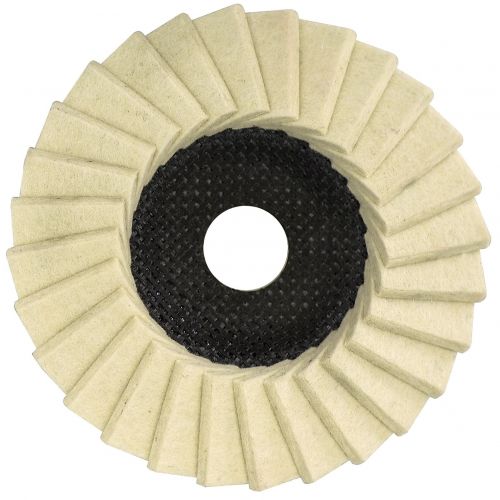 Disco de láminas de fieltro para pulir/abrillantar (125 mm)