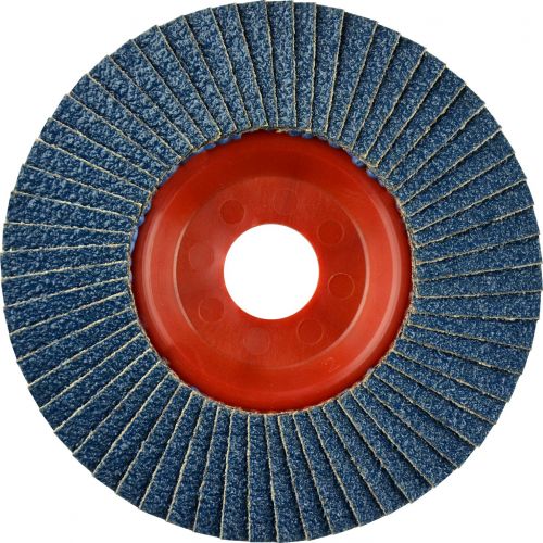 Disco de láminas abrasivo Zirconio ZIRCON TRIM (K-AZA) de 115 mm grano 40 y base plana