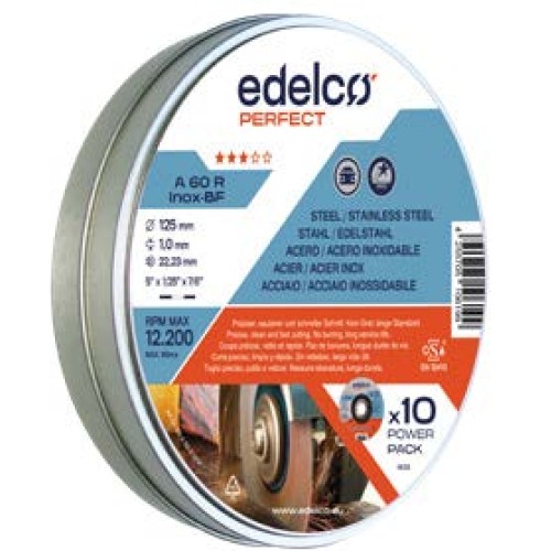 Lata Power-Pack con 10 discos de corte metal A60 R Perfect
