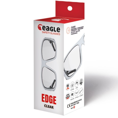 Gafas de seguridad EDGE con lente transparente