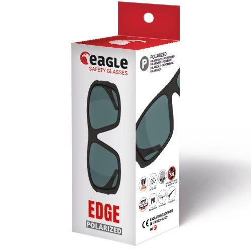 Gafas de seguridad EDGE con lente solar polarizada