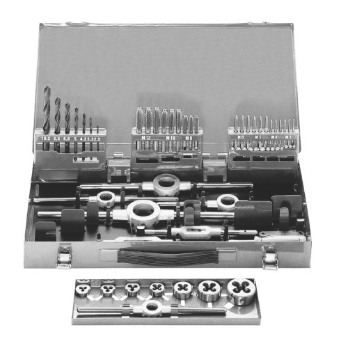 Juego herramientas de roscar Serie 520/23 (Metrica Fina M3-M12)