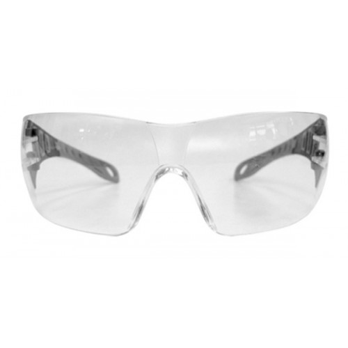 Gafas de seguridad transparentes con patillas grises EVO