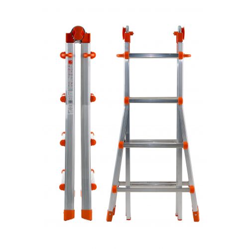 Escalera multiposición telescópica de aluminio PEPPina ALU125