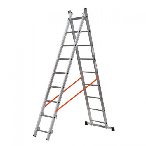 Escalera 2 tramos combinada de aluminio Modula (2x9)