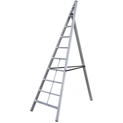 Escalera triangular de aluminio Trittika (8 peldaños)