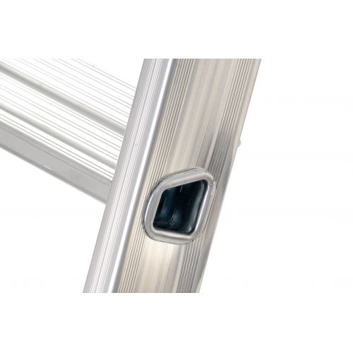 Escalera de tijera profesional Alu PRO con peldaño ancho