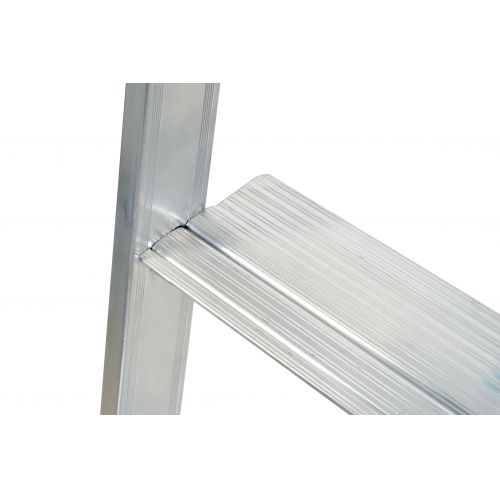 Escalera de tijera profesional Alu PRO con peldaño ancho