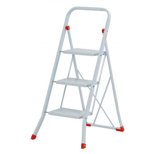 Mini escalera básica de acero Sempreutile (3 peldaños)