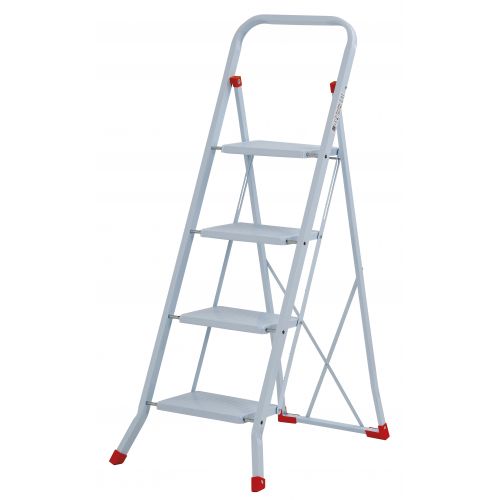 Mini escalera básica de acero Sempreutile (4 peldaños)