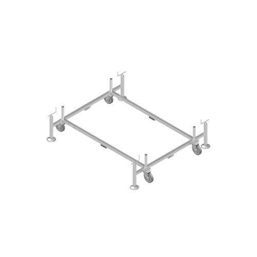 Base con ruedas de andamio de acero TR