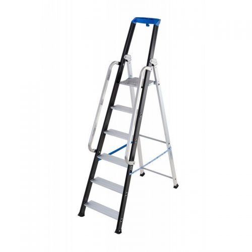 Escalera profesional de aluminio de tijera Stabila Pro (6 peldaños)