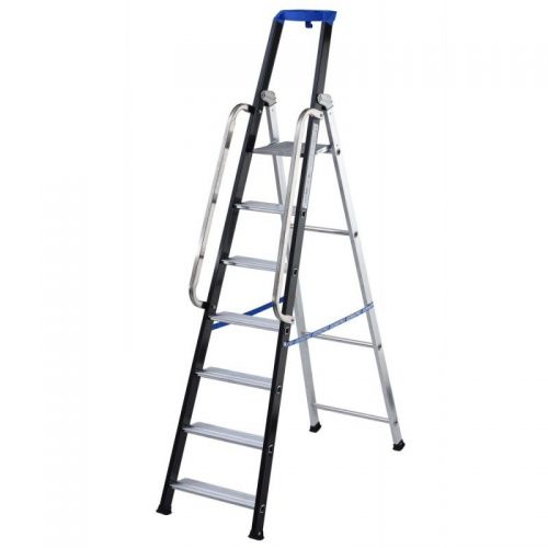 Escalera profesional de aluminio de tijera Stabila Pro (7 peldaños)