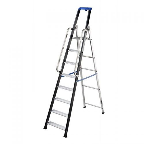 Escalera profesional de aluminio de tijera Stabila Pro (8 peldaños)