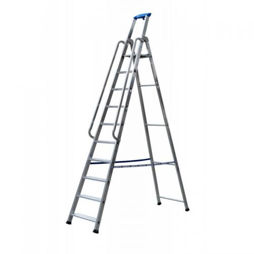 Escalera profesional de aluminio de tijera Stabila Pro (10 peldaños)